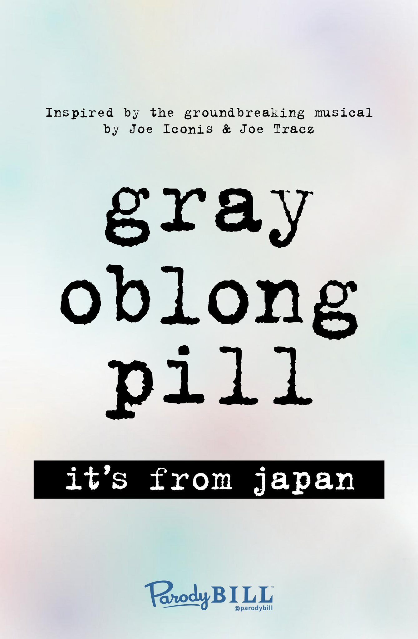 Gray Oblong Pill Print