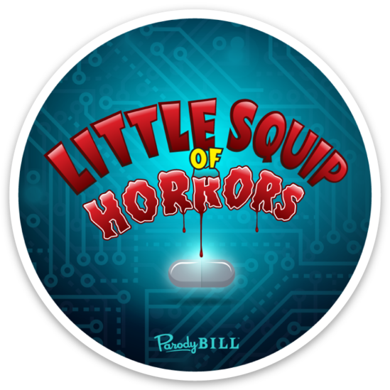 Little Squip of Horrors Die Cut Sticker