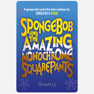 Spongebob and the Amazing Monochrome Squarepants Sticker