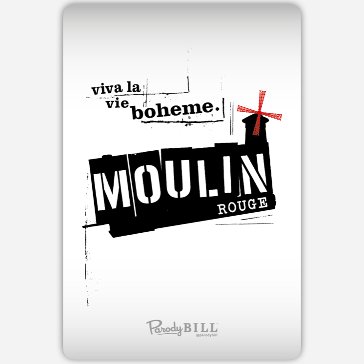 Moulin Rent Sticker