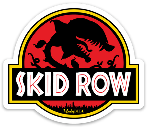 Skid Row Die Cut Sticker